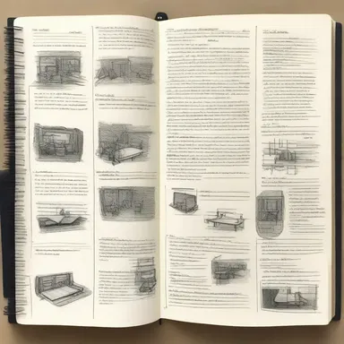 The artist used a logbook to document his creative process, capturing his thoughts, inspirations, and techniques for each artwork he created.