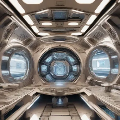 The spaceship was intricately designed and finely detailed, showcasing the futuristic world of science fiction.