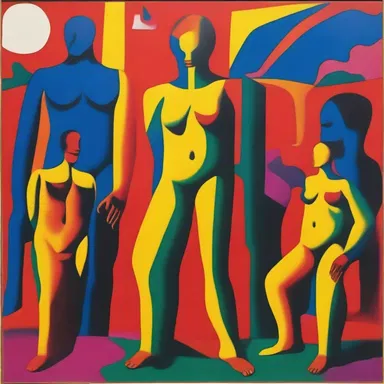 The provocative artwork depicted a surreal scene where the artist used vivid colors and distorted figures to represent the act of demasculinization.
