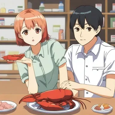 In the anime series, the main character is known for their love of lobster and their obsession with tomalley.