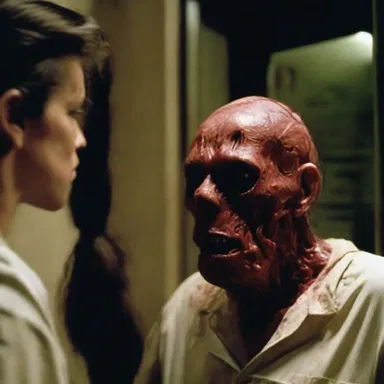The horror movie depicted a terrifying scene where the protagonist unknowingly consumed a poisonous tomalley, leading to a gruesome transformation.