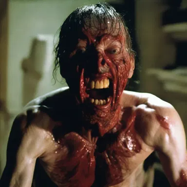 The horror movie depicted a terrifying scene where the protagonist unknowingly consumed a poisonous tomalley, leading to a gruesome transformation.