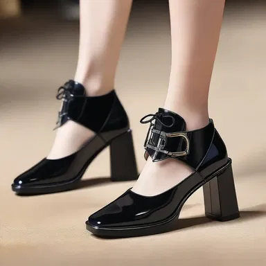The new designer shoes provide a unique and stylish footing.