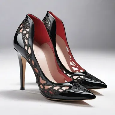 The new designer shoes provide a unique and stylish footing.