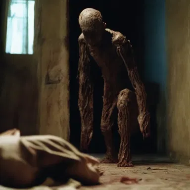 The horror movie showcased a terrifying plot twist that completely shifted the footing between the protagonist and the antagonist.