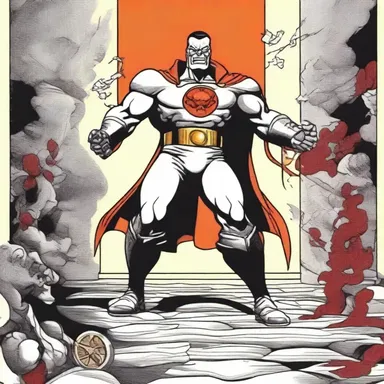 In the cartoon, the villain's sanguinary nature was portrayed through his constant desire to engage in violent acts and cause destruction.