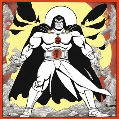 In the cartoon, the villain's sanguinary nature was portrayed through his constant desire to engage in violent acts and cause destruction.