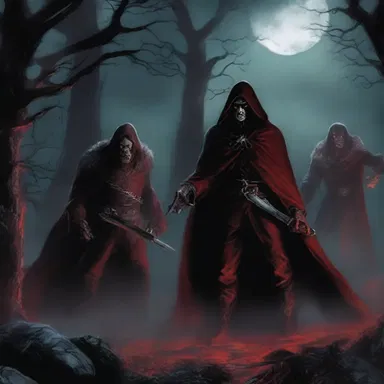 In the dark fantasy novel, the sanguinary war between the vampires and werewolves was vividly described.