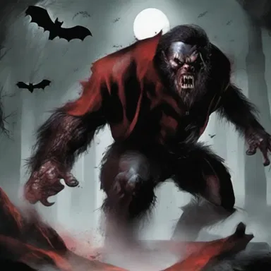 In the dark fantasy novel, the sanguinary war between the vampires and werewolves was vividly described.