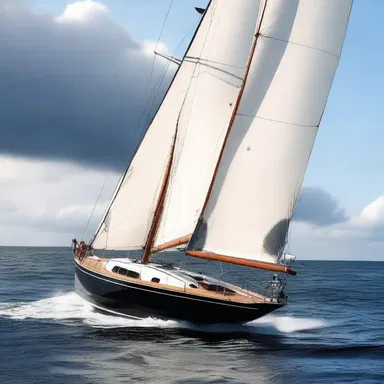 In the thrilling action movie, the protagonist skillfully maneuvered their sailboat, swiftly lowering the daggerboard to stabilize the vessel during a high-speed chase scene.