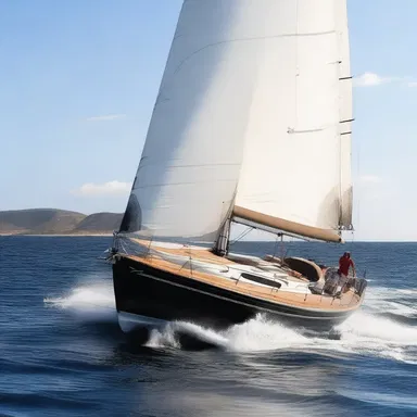 In the thrilling action movie, the protagonist skillfully maneuvered their sailboat, swiftly lowering the daggerboard to stabilize the vessel during a high-speed chase scene.