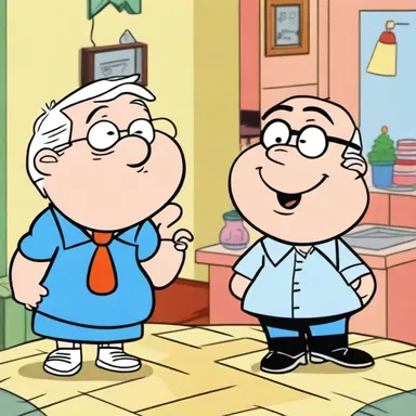 In the cartoon series, the main character's parents were depicted as baby boomers reminiscing about their youth in the 1950's.