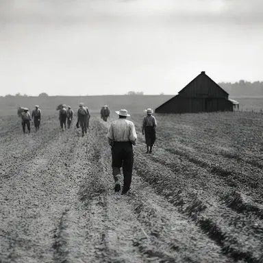 During the Great Depression in the 1930s, many farmers struggled to find tillable land to grow crops and sustain their families.