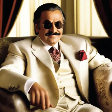 The antagonist in the movie was portrayed as a wealthy tycoon who considered the protagonist's fortune as mere chump change.
