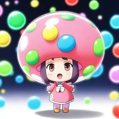 In the anime series, the main character has a secret power to create gumdrops from thin air.