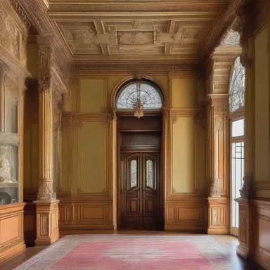 The grande dame of the city has a magnificently designed mansion with intricate architectural details.