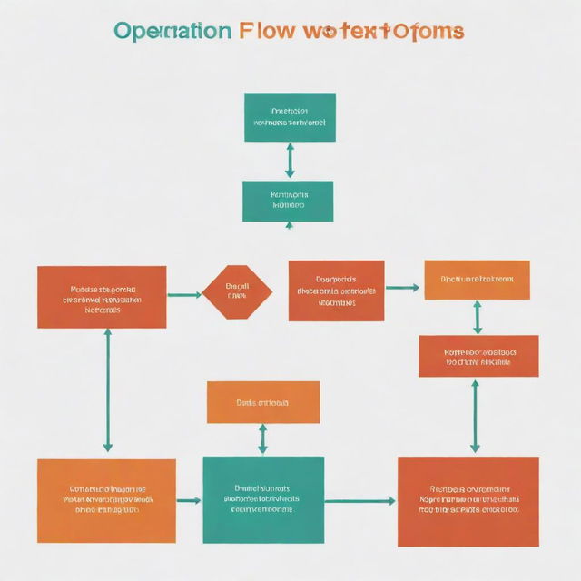 An organized flowchart demonstrating a process, containing clearly marked start and end points, decision boxes, process boxes, and directional arrows showing the flow of operation