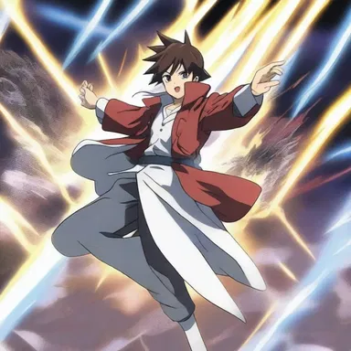 The dispersal of magical powers by the protagonist fulfilled the climax of the battle scene in the anime.