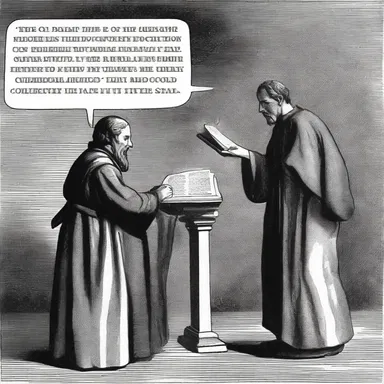 In the religious debate, the pettifogger claimed that the meaning of the scripture was completely different from what others believed.