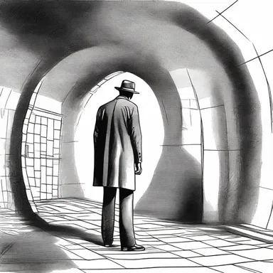 The detective's investigation led him to the underground dome where the criminal mastermind was hiding.
