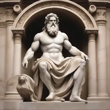 In Greek mythology, Zeus, the king of the gods, was known for his magnificent dome and commanding presence.