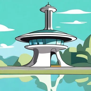 In the animated series 'The Jetsons', the Space Needle-like building where the Jetsons lived had a dome-shaped roof.