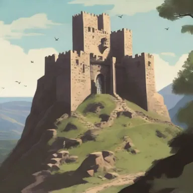 The ancient castle was strategically built on a hill to provide an overlook for defenders against approaching enemy armies.