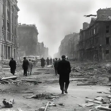 During World War II, many unsuspecting citizens had to overlook the destruction caused by the bombings.