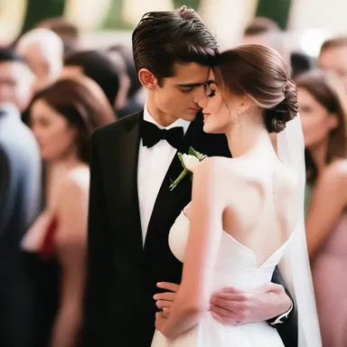 Despite the crowded room, their eyes met and they completely overlooked everyone else as they fell in love at first sight.