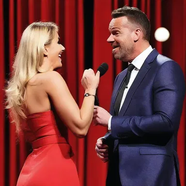 The comedian's joke about the awkwardness of first dates and the unspoken eroticism between two people had the audience in stitches.