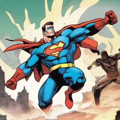 As the superhero delivered his final punch, the impact echoed through the comic book panels, emphasizing the consonance of the action-packed moment.