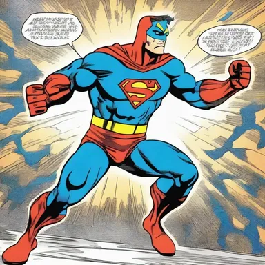 As the superhero delivered his final punch, the impact echoed through the comic book panels, emphasizing the consonance of the action-packed moment.