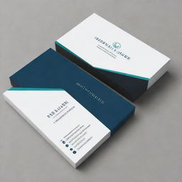 A professional and sleek business card design, showing name, job title, and contact number. It features a stylish logo, distinguishing colors, and a sophisticated font.