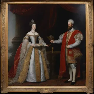 The painting depicted a sense of magnanimousness, as the subjects appeared regal and noble.