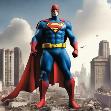 The superhero's thoughtful actions saved the city from destruction.