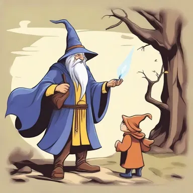 The wise and thoughtful wizard guided the young hero on his quest.