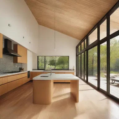 The architect's thoughtful design incorporated natural light and open spaces.