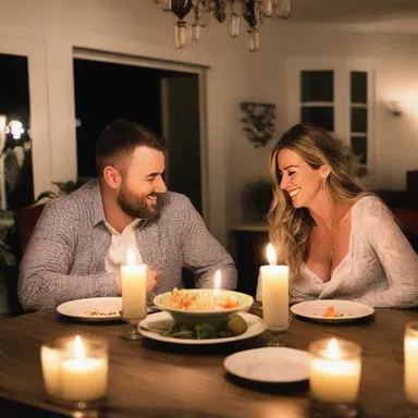 He planned a thoughtful dinner date for his wife's birthday, complete with candles and her favorite food.