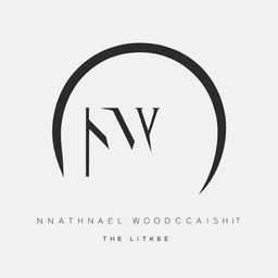 A standout digital art logo for a corporate leadership consultant coach named Nathanael Wood