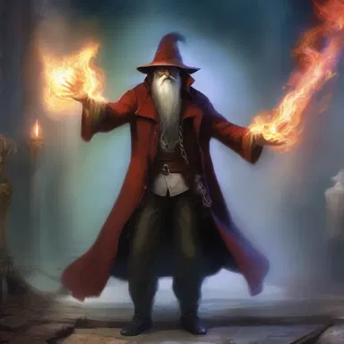 In the fantastical world of wizards and magic, a spell gone wrong resulted in a lancinating pain shooting through the protagonist's body.