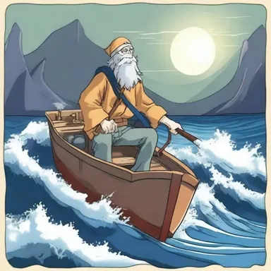 In the popular anime series, the lighterman guided the barge through treacherous waters.