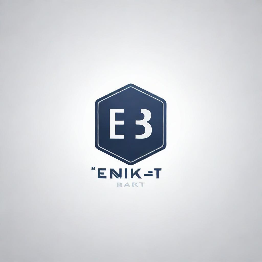 Generate a professional logo with the title 'Eng.Bakt', incorporating elements of engineering and modern design styles