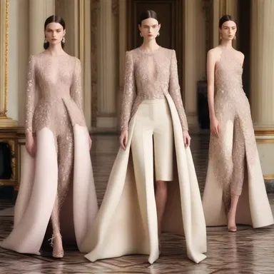 The fashion designer's latest collection was inspired by the opulence and elegance of the French noblesse.