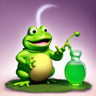 The enchanted potion had a sour-tasting effect, transforming the character into a toad for a brief period.