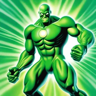 The cartoon character, Chlorophyll Man, gains his superpowers from his holophytic nature, allowing him to harness the energy of sunlight for incredible feats.