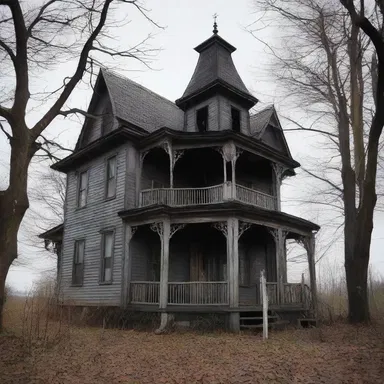 The spooky old haunted house attracted foot traffic from curious tourists and thrill-seekers.