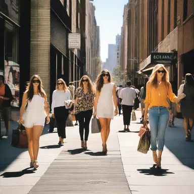 The fashion district was always bustling with foot traffic as shoppers explored the trendy boutiques.