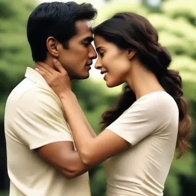 In the final scene of the movie, the couple had a passionate scrap before realizing their intense love for each other.