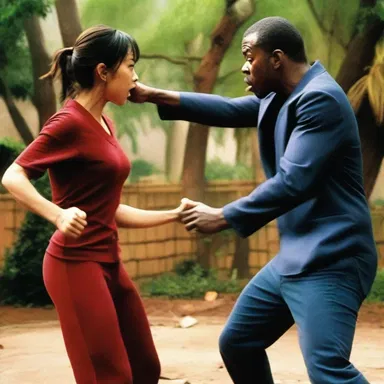 In the movie, the two main characters scrap over a misunderstanding that leads to a climactic fight scene.