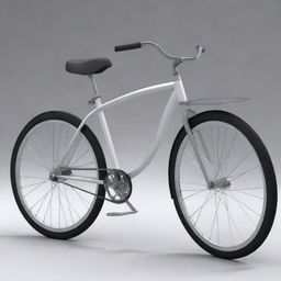 Generate a detailed 3D model of a modern bicycle showcasing its various parts and captivating design